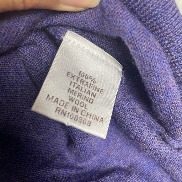 Peter Millar 100% Extra Fine Italian Merino Wool Sweater Men's Size Medium - Picture 6 of 7